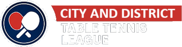 City and District Table Tennis League Logo Overlay